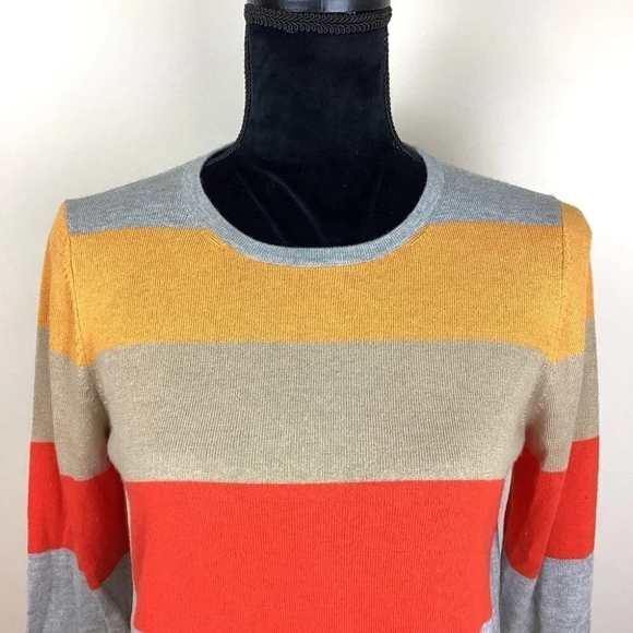 CASHMERE BLEND BRAX STRIPES SWEATER - Picture 5 of 12